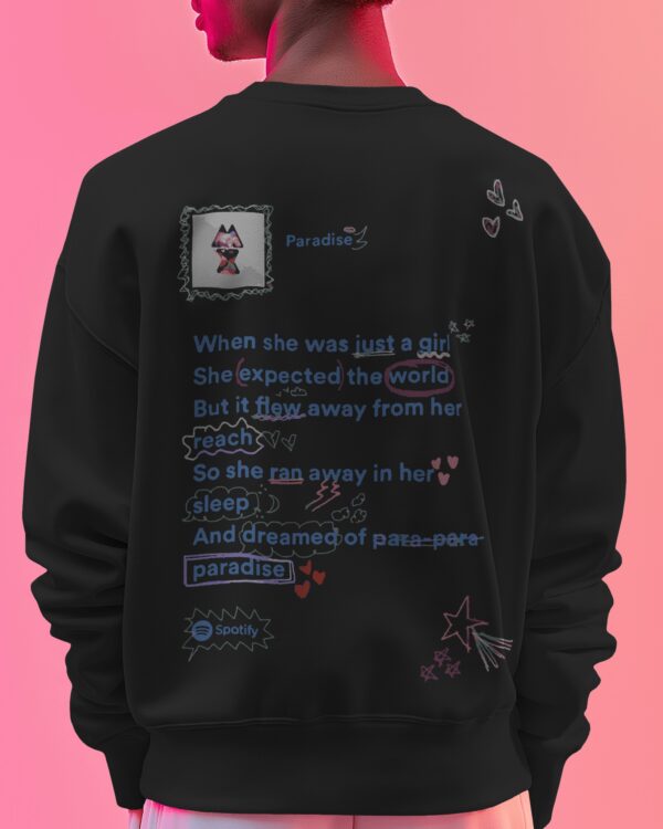 Paradise Coldplay Oversized Sweatshirt - Image 3